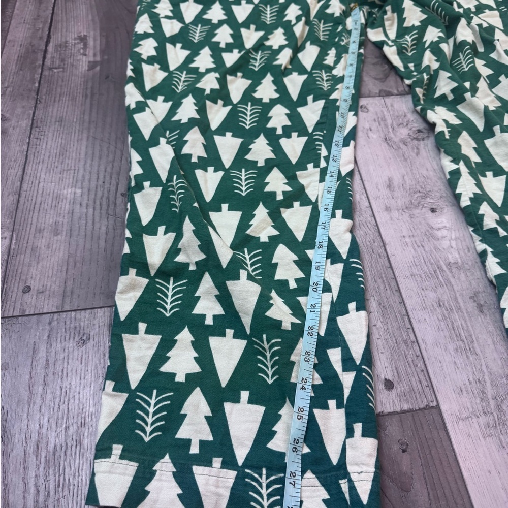 Hanna Andersson Pajama Bottoms Green Christmas Trees Unisex Large Holiday - Picture 5 of 9